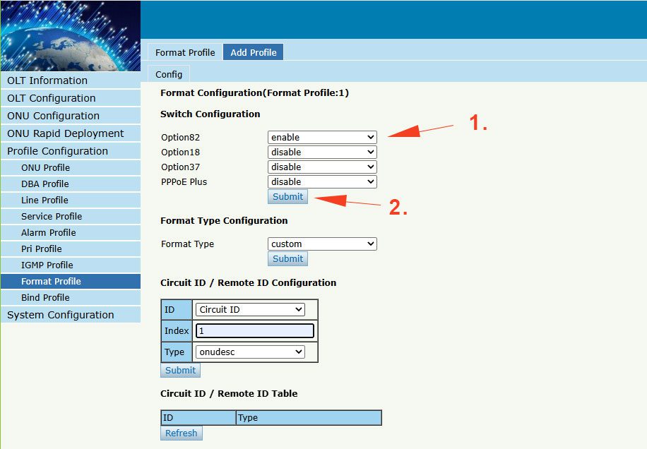 Option82 Enable